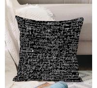 VJIZLOQB Throw Pillow Cushion Cover,Mathematical vector seamless pattern with mathematical figures formulas and equations shuf,Pillow Cover for Home Livingroom Couch Bed Sofa Decorate 18 x 18 in