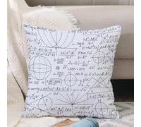 VJIZLOQB Throw Pillow Cushion Cover,Modern, School Genius Intelligent Student Mathematics Geometry Science,Pillow Cover for Home Livingroom Couch Bed Sofa Decorate 18 x 18 in