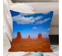 VJIZLOQB Throw Pillow Cushion Cover,Monument Valley in the Wild West Historic American countries and Sky Phot,Pillow Cover for Home Livingroom Couch Bed Sofa Decorate 16 x 16 in