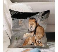 VJIZLOQB Throw Pillow Cushion Cover,queens of the jungle,Pillow Cover for Home Livingroom Couch Bed Sofa Decorate 18 x 18 in