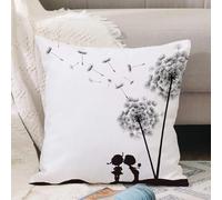 VJIZLOQB Throw Pillow Cushion Cover,Retro Art Collection Set by,Vintage Classic Thistles Dandelion,Pillow Cover for Home Livingroom Couch Bed Sofa Decorate 16 x 16 in
