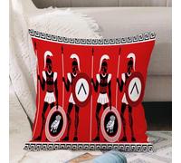 VJIZLOQB Throw Pillow Cushion Cover,Seamless pattern with ancient Greek warriors,Pillow Cover for Home Livingroom Couch Bed Sofa Decorate 16 x 16 in