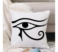 VJIZLOQB Throw Pillow Cushion Cover,The ancient Egyptian Moon sign - left Eye of Horus. Mighty Pharaohs amulet.,Pillow Cover for Home Livingroom Couch Bed Sofa Decorate 12 x 12 in