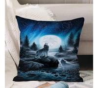 VJIZLOQB Throw Pillow Cushion Cover,The Wolf's Resentment,Pillow Cover for Home Livingroom Couch Bed Sofa Decorate 12 x 12 in