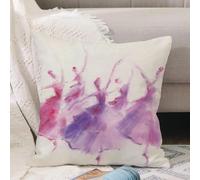 VJIZLOQB Throw Pillow Cushion Cover,The young beautiful ballerina dancer dancing on a white background. Collage,Pillow Cover for Home Livingroom Couch Bed Sofa Decorate 18 x 18 in