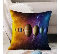 VJIZLOQB Throw Pillow Cushion Cover,Venus Neptune Orbit Nebula Science Solar System Moon Planet Sun Concept Mercury Comet,Pillow Cover for Home Livingroom Couch Bed Sofa Decorate 12 x 12 in