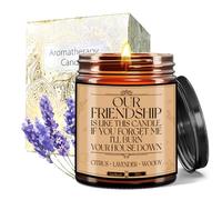 VJOLI Lavender Scented Candles, 200g / 7.05 OZ Best Friend Friendship Gift, Birthday Present for Female, Going Away Gifts, Best Friend Moving, Funny Present, I Miss You Gifts