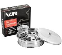 VJR Communion Tray with Bread Plate & Tray Cover Communion Set | Plates for Church | Communion Set Drink Serving Polished Stainless Steel Ware