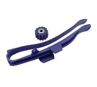 VJSlwpi Chain Guide Slider Swingarm Roller Guard Sprocket Protector Compatible With YZ WR 125 250 250F 250X 450F Motorcycle Parts Replacement For Dirt Bike Models(YMH Blue Swingarm)
