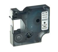 VJSLWPIB 6mm 9mm 12mm Label Tape Compatible With D1 45010 45013 Ribbon For Label Manager 100 150 200 250 Writer Printer(Black on Silver)