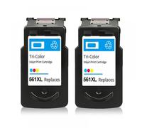 VJSLWPIB Compatible Ink Cartridge 560XL 561XL For TS5350 TS7450 TS5351 TS5352 TS5353 TS7451 Printers Works With PG-560 CL-561 XL(COLOR(2PC))
