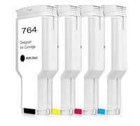 VJSLWPIB Designjet T3500 Ink Cartridge Compatible C1Q17A C1Q16A C1Q13A C1Q14A C1Q15A C1Q138A Pigment Ink(Matte Black)