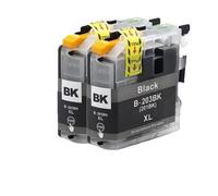 VJSLWPIB LC203 Ink Cartridge Compatible With MFC-J4320DW J4420DW J4620DW J5520DW J5620DW J5720DW(2BK)