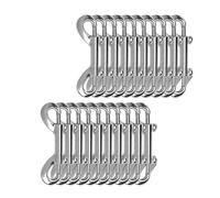 Vjsujehgy 20 PCS Double Ended Snaps,3.5 Inch Zinc Alloy Trigger Metal Clip,Snap Hooks for Pet Leash,Water Bucket Hooks, Key Holder