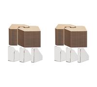 Vjsujehgy 200Pack Adjustable Cardboard Corner Protectors, Fit 1In,1.5In and 2.1In Frames,Corner Protectors for Shipping,Protector
