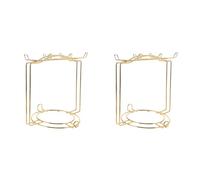 Vjsujehgy 2X Coffee Cups Holder Stand Cup Plate Organizer Metal Mug Tree Cups Coffee Mug Tree Holder Coffee Cup Display Rack
