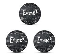 Vjsujehgy 3X of Relativity Math Formula Wall Clock Scientist Physics Teacher Gift School Classroom Decor