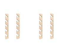 Vjsujehgy 4 PCS Hat Rack for Wall Wooden Baseball Caps Organizer Wall Mount Baseball Hat Holder Vertical Hat Racks for Closet