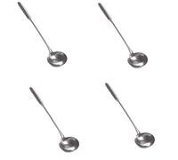 Vjsujehgy 4X Soup Ladle, Wok Spatula,the Longer Handle Shovel Spoon Rustproof, Heat Resistance, Integral Forming Stainless