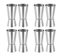 Vjsujehgy 4X Spirit Measures 25Ml/50Ml, Shot Measure Drinks Jigger Craft Dual Drinks Measuring Cup for Party Wine Drink Shaker
