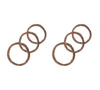 Vjsujehgy 6PC 10/12 Inch Natural Grapevine Wreath Rattan Ring DIY Crafts Base for Wreath Garland Making Home Decoration