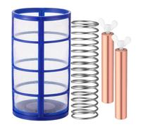 Vjsujehgy Copper Anodized Replacement Kit Includes Copper Anodes,Basket Screens,Springs andScrews forSolar Pool Ionizers