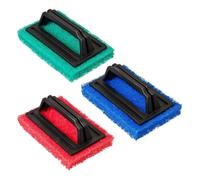 Vjsujehgy Ergonomic Handle 3-Piece Screen Printing Scrub Pad Set with Ink Cleaning Brushes for Efficient Mesh Frame Reclamation