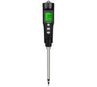 Vjsujehgy LCD Digital Soil EC Tester Thermometer 0.00-10.00mS/cm Backlight Waterproof Soil Conductivity Meter for Flower Gardening
