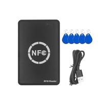 Vjsujehgy RFID NFC Chip Reader/Writer+5XCUID Keychain 125K 13.56M Copier RFID Duplicator Tag Copy Clone ID IC Key Badge Copy