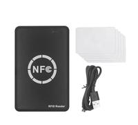 Vjsujehgy RFID NFC Chip Reader/Writer+5XUID Card 125K 13.56M Copier RFID Duplicator Tag Copy Clone ID IC Key Badge Copy