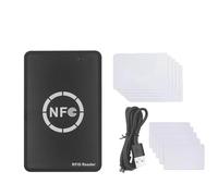 Vjsujehgy RFID NFC Chip Reader/Writer+5XUID/CUID Card 125K 13.56M RFID Duplicator Tag Copy Clone ID IC Key Badge Copier