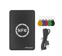 Vjsujehgy RFID NFC Chip Reader/Writer+5XUID Keychain 125K 13.56M Copier RFID Duplicator Tag Copy Clone ID IC Key Badge Copy