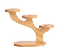 Vjsujehgy Show Shelf 3-Layer Wooden Plant Display Stand Desktop Display Stand Cupcake Rack Perfume Display Stand