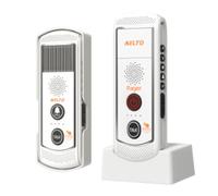 Vjsujehgy Solar Wireless Intercom Doorbell Long-Distance Building Through the Wall Non-Visual Intercom Doorbell