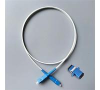 VJSUWI 5M/10M/20M/30M/35M/40M Fiber Drop Cable Optical Patch Cord SC/UPC-SC/UPC Single Mode Indoor Fiber Optic Extension Cables(5MUPC With Adapter)