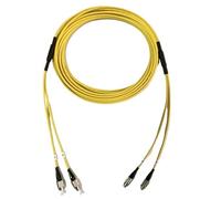 VJSUWI Armored fiber optic jumper 1-50m indoor 10m LC SC FC for UV printer inkjet machine bold yellow 20m 30m 5m patchcord(50m 1pc,SC-FC)