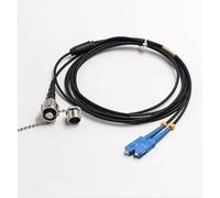 VJSUWI Armored patchcord 40m50m60m80m100m 2-core ODC-LC FC SC SM 5.0mm TPU field optical cable waterproof 2C outdoor jumper 2 fibers(100m,ODC round -FC)