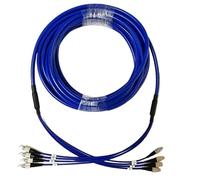 VJSUWI Fiber optic patch cord 4 core 8.0mm armored 30-80m single mode 4 core fiber optic patch cord outdoor(80m E2000-E2000)