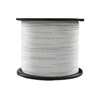 VJSUWI Indoor Singlemode 1 Simplex Fibra Drop 1 Core 1 Roll Optic Drop Cable 1000M FTTH With Steel Wires One Core Two Fiber Lines