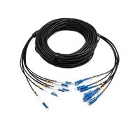 VJSUWI LSZH outdoor Armored Optical Fiber Cable,LC,Single-mode,2-core 4-core,6-core,8-core,Patch Cord,Flame Retardant,60m to120m(8-core 8LC-8LC 60m)