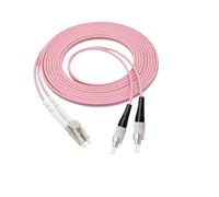 VJSUWI OM4 Fiber Optic Patch Cord 1-100m Duplex Cable 0.2m 0.5m LC SC FC ST(1m 10pcs,LC-FC)