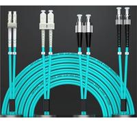 VJSUWI OM4 Fiber Optic Patch Cord 1-100m Duplex Cable 0.2m 0.5m LC SC FC ST Fiber Optic Patch Cord(1m 10pcs,ST-ST)