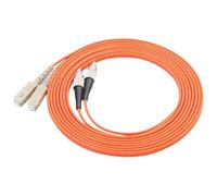 VJSUWI SC-FC Duplex Fiber Optic Patch Cable - OM1 OM2, Length 1-10m, 0.3dB - 10 Pack(2mtr 62.5-125um)
