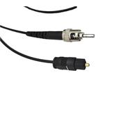 VJSUWI ST-Toslink Digital Fiber Optic Patches Jumper 1m 2m 3-M Audio Cable, Textile Machine, Plastic Fiber, POF, OPTICAL SPDIF, 2Pcs(1m)