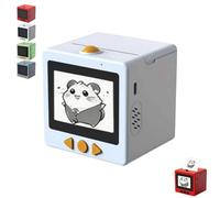 Vjyibpb Ai Sticker Box Drucker,Ai Sticker Box Printer,Smart Ai-Voice Stickerbox-Printer,With 2.4" Display,Inkless Portable-Sticker Printer,Mini-Sticker-Printer For Offices And Schools(B)