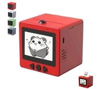 Vjyibpb Ai Sticker Box Drucker,Ai Sticker Box Printer,Smart Ai-Voice Stickerbox-Printer,With 2.4" Display,Inkless Portable-Sticker Printer,Mini-Sticker-Printer For Offices And Schools(A)