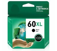 VJZYUTSW 1 Pack Of 60XL Black Ink Cartridge Compatible With PhotoSmart C4795 C4799 DESKJET F4440 D2563 Printers