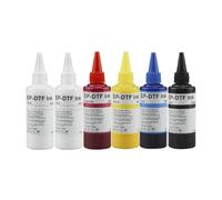 VJZYUTSW 100ML DTF Ink Transfer Film Textile Ink Compatible With L805 1800 1390 XP600 TX800 4720 I3200 DX5 DX7(BK C M Y 2White)