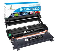 VJZYUTSW 1PK TN450 Toner Cartridge Compatible With MFC-7860DW MFC-7360N Printers Plus 1PK DR420 Drum Unit Replacement