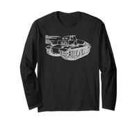 VK 1801 Panzer I Prototype German WW2 Tank Diagram Info Long Sleeve T-Shirt